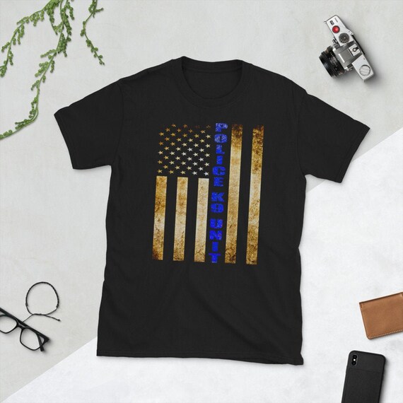 Distressed Police K9 Unit Shirt Graphic Tee Distressed Police K9 Unit Shirt Graphic Tee