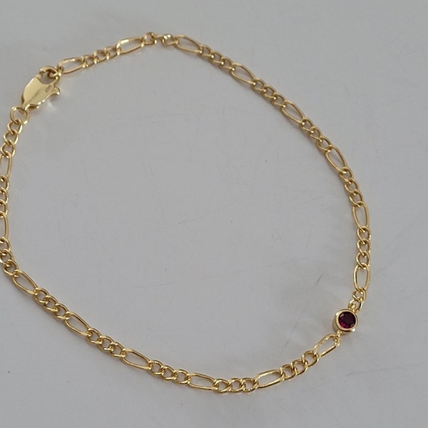 Bracelet en vermeil,bracelet or 18 K,bracelet argent sterling 925, bracelet cristal femme,bracelet pierre rose,bracelet cristal minimaliste