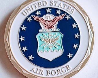 Air Force Military Rank Challenge Art Coin - Airman, Captain, Sergeants, Lieutenant, Major