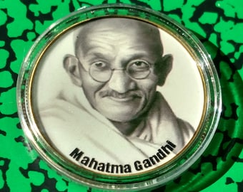 Mahatma Gandhi Colorized Art Coin