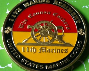 Marine Corps Military Regiment Challenge Art Coin - 1st through 25th Regiments