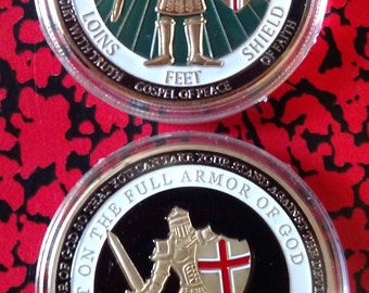 Armor of God Green Challenge Art Coin