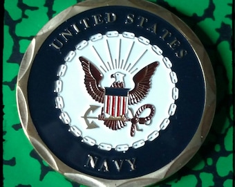 Navy Shellback New Military Colorized Challenge Art Coin