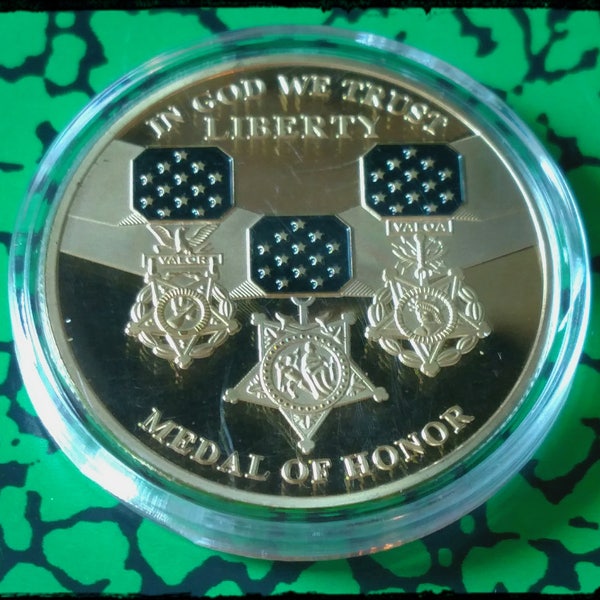 USA Medal of Honor Liberty Military Challenge Art Coin