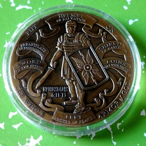 Armor of God High Relief Challenge Art Coin image 1