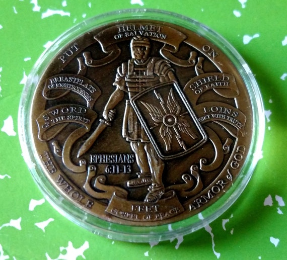 Armor of God High Relief Challenge Art Coin
