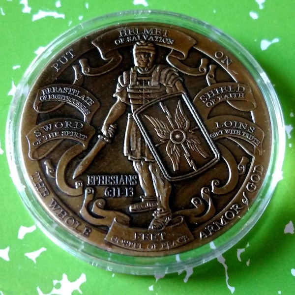 Armor of God High Relief Challenge Art Coin