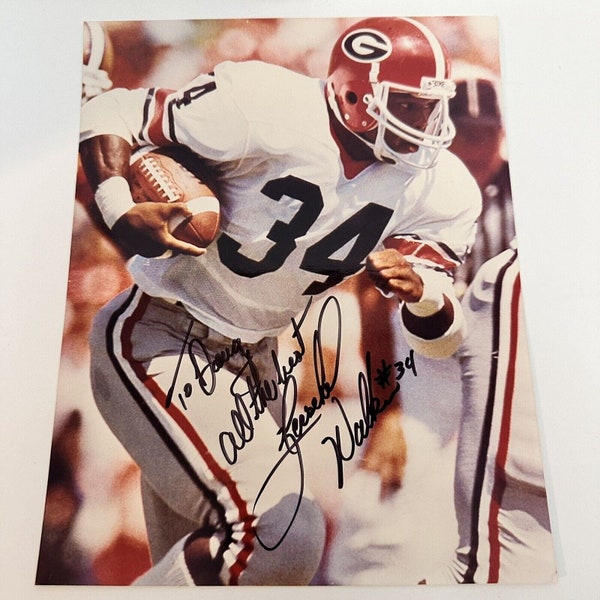 HERSCHEL WALKER Authentic Signed Autographed 8X10 Photo Georgia Bulldogs Football