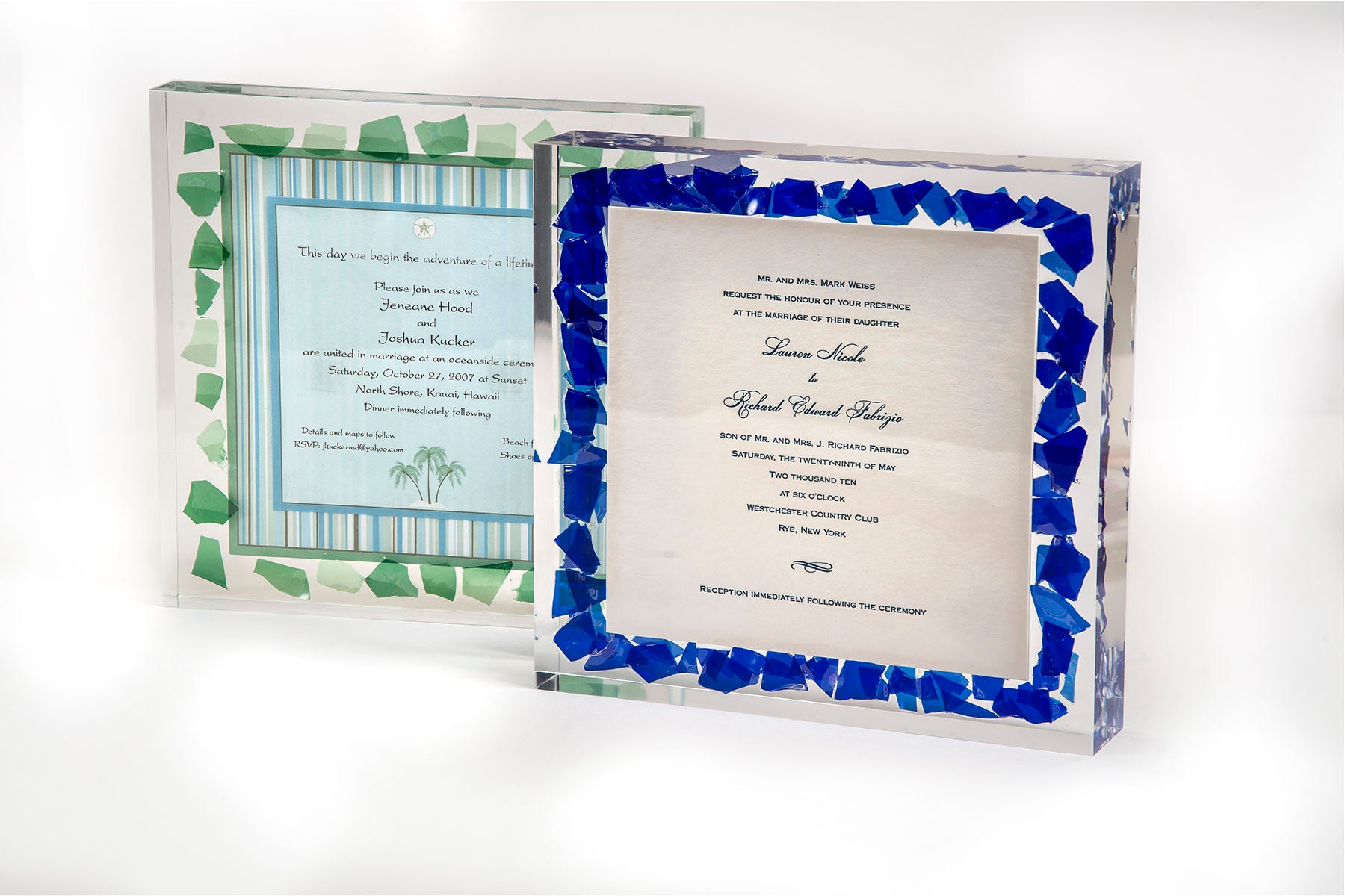 Jewish Broken Glass Wedding Invitation Lucite Keepsake Gifts Etsy