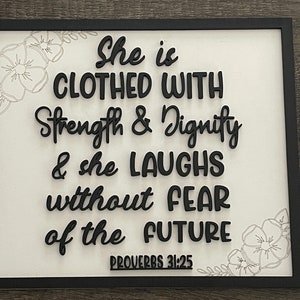 Digital File SVG Proverbs 31:25 sign