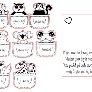 Digital File SVG Pocket Pals Set 2