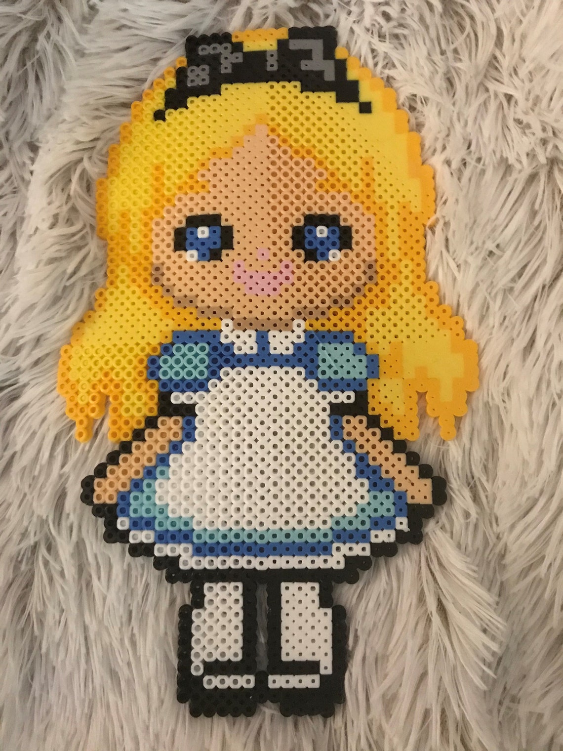 Alice In Wonderland Perler Bead Model Etsy