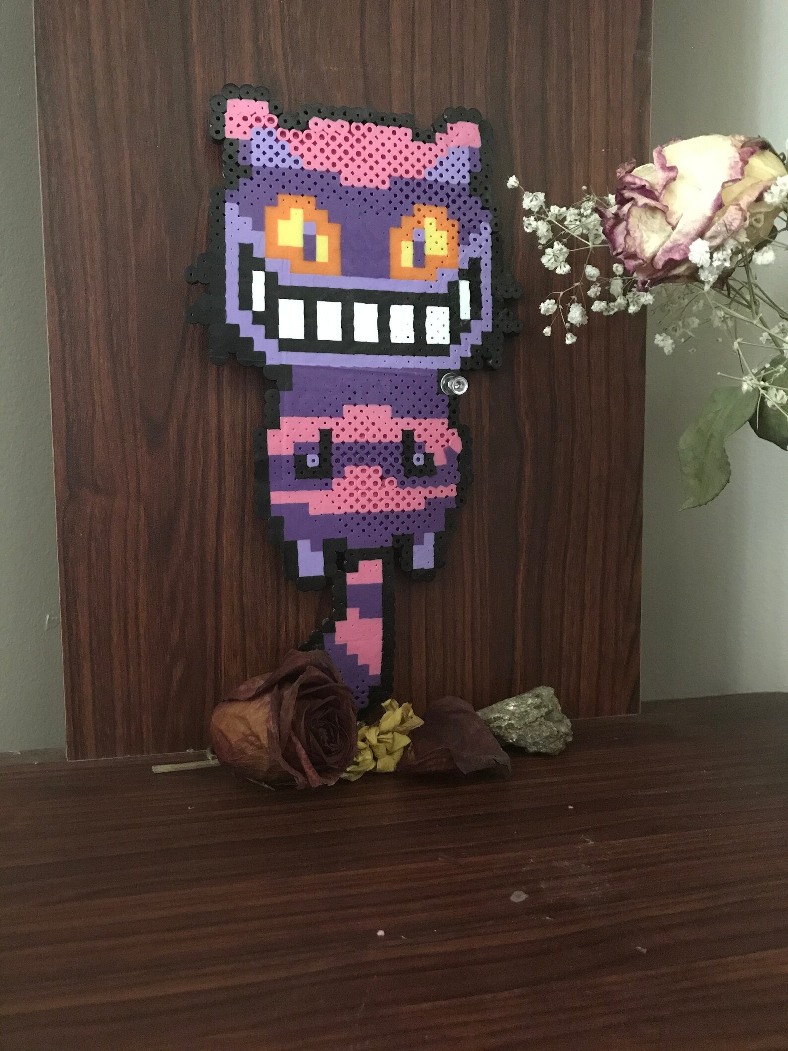 Cheshire Cat Perler Bead Figure Etsy