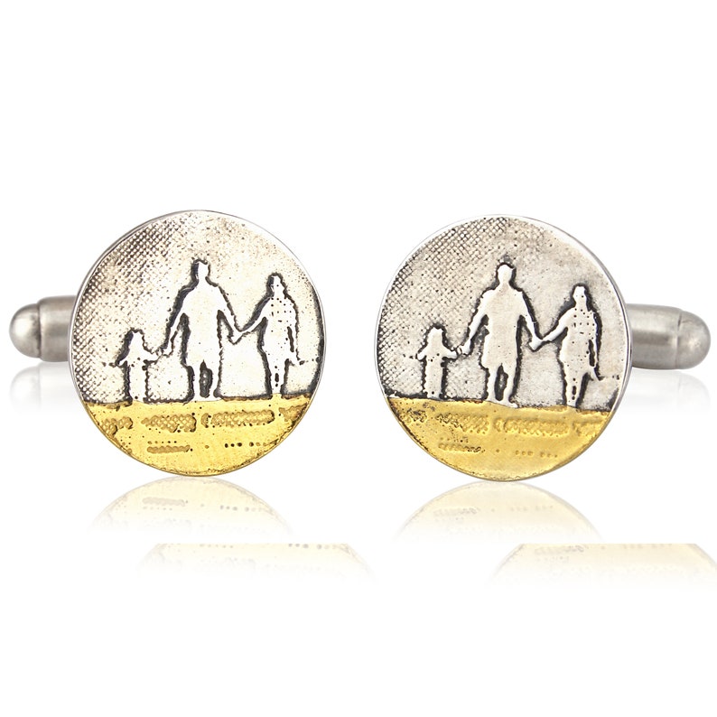 Dad Cufflinks Family Jewelry Jewellery for Dad Beach Jewelry Coastal Jewelry Memory Gifts image 2