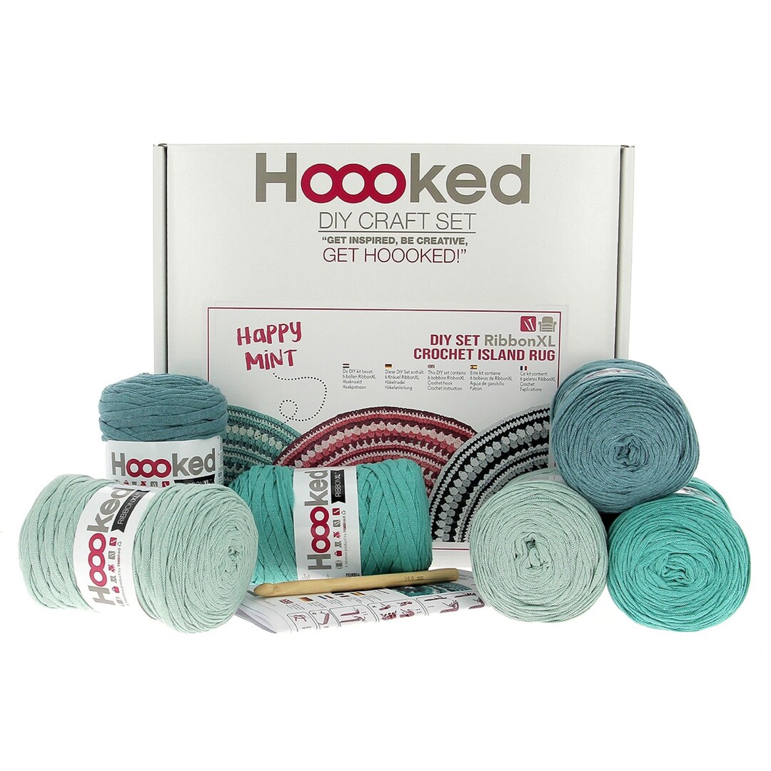 Hoooked DIY Crochet Island Rug Kit Etsy