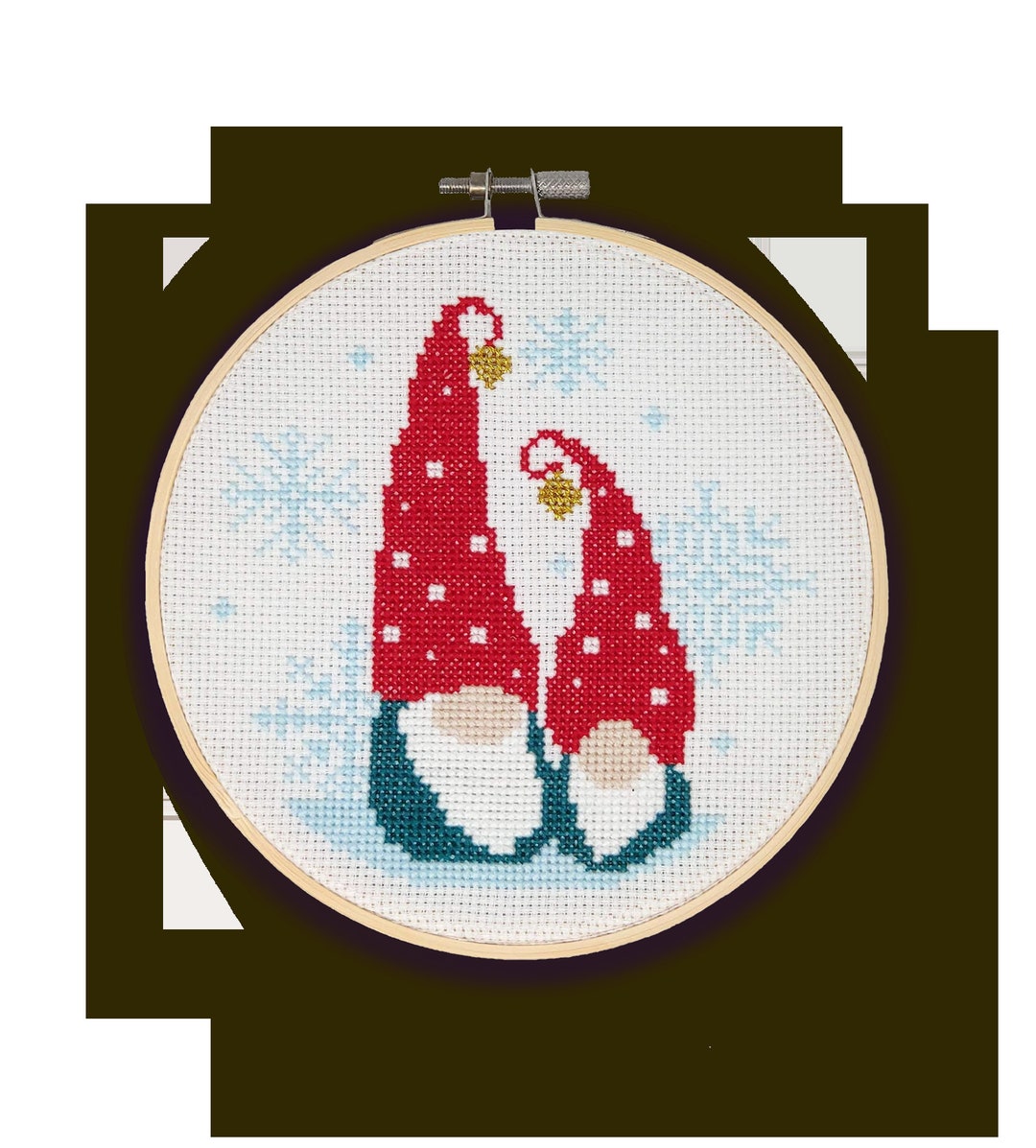 The Crafty Kit Company Nordic Gnomes Cross Stitch Kit Etsy