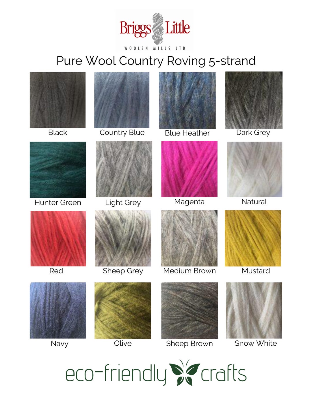 Briggs and Little Pure Wool Country Roving for Knitting, Felting, and ...
