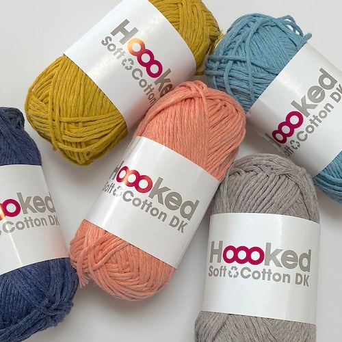 Hoooked Recycled Soft Cotton DK Yarn for Amigurumi Crochet Etsy