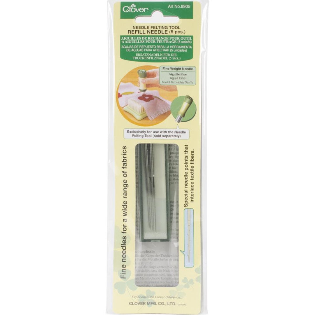 Clover Felting Needle Tool Refill Fine Weight 5/pkg Etsy