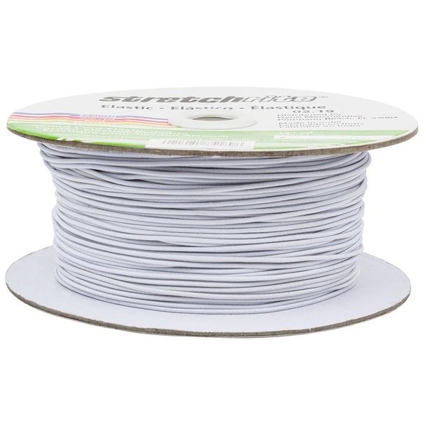 5 Yards of White Singer Elastic Cord for Face Masks