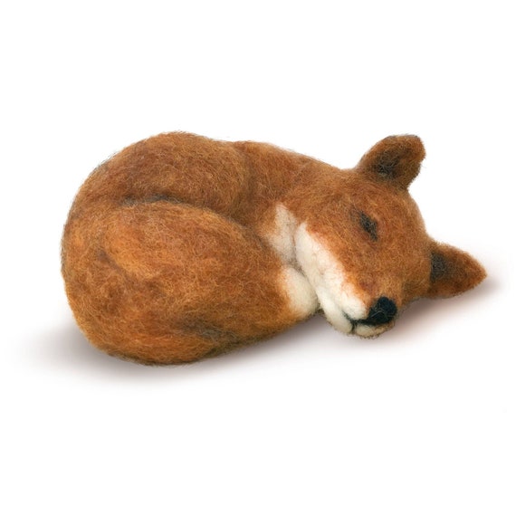 Needle Felting Kit Red Fox Beginner Craft Kit Felt Christmas Gift