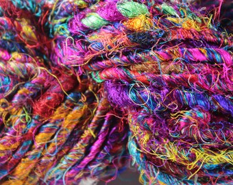 Recycled Sari Silk Yarn - Multicolor