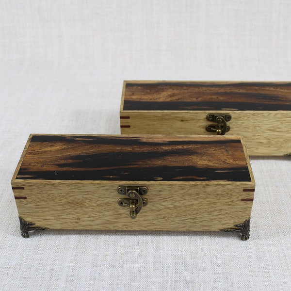 Snaky boxes with dramatic spalted wood