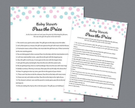 pass the gift baby shower game