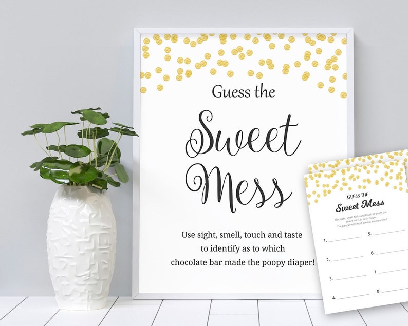 Guess The Sweet Mess Baby Shower Games Download Poopy Diaper Etsy Guess The Sweet Mess Baby Shower Games Download Poopy Diaper Etsy