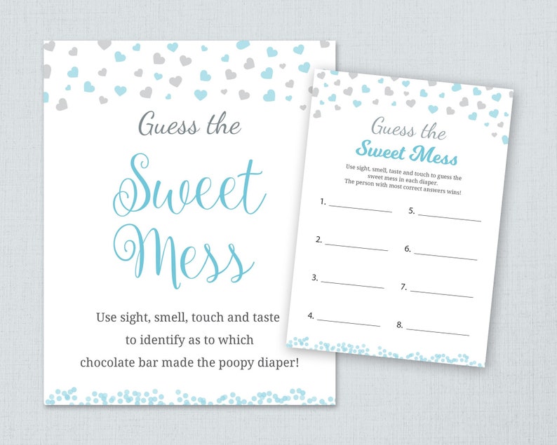 thumbnail image 2 of Guess The Sweet Mess Baby Shower Game - Dirty Diaper Candy Guessing Game 2 of 13