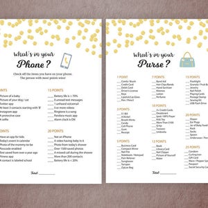 Baby Shower Games Package, Printable Party Games Bundle, Baby Shower Set Download, Gold Confetti, Bingo, Who Said It, Quotes, SPKG, B001 image 4