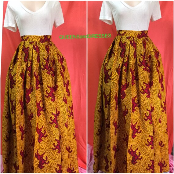 ankara maxi skirt styles