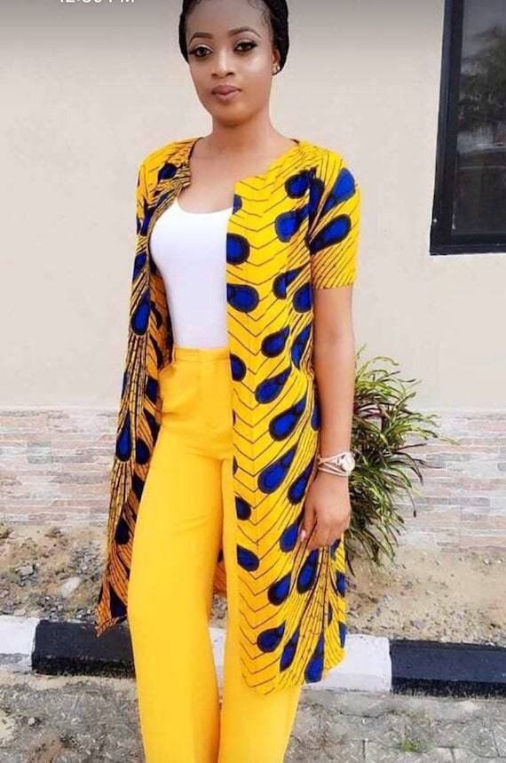 ankara kimono dress