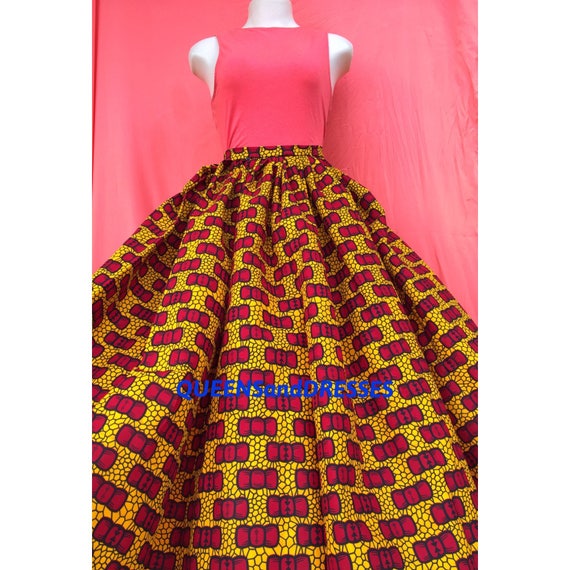 ankara pleated skirts