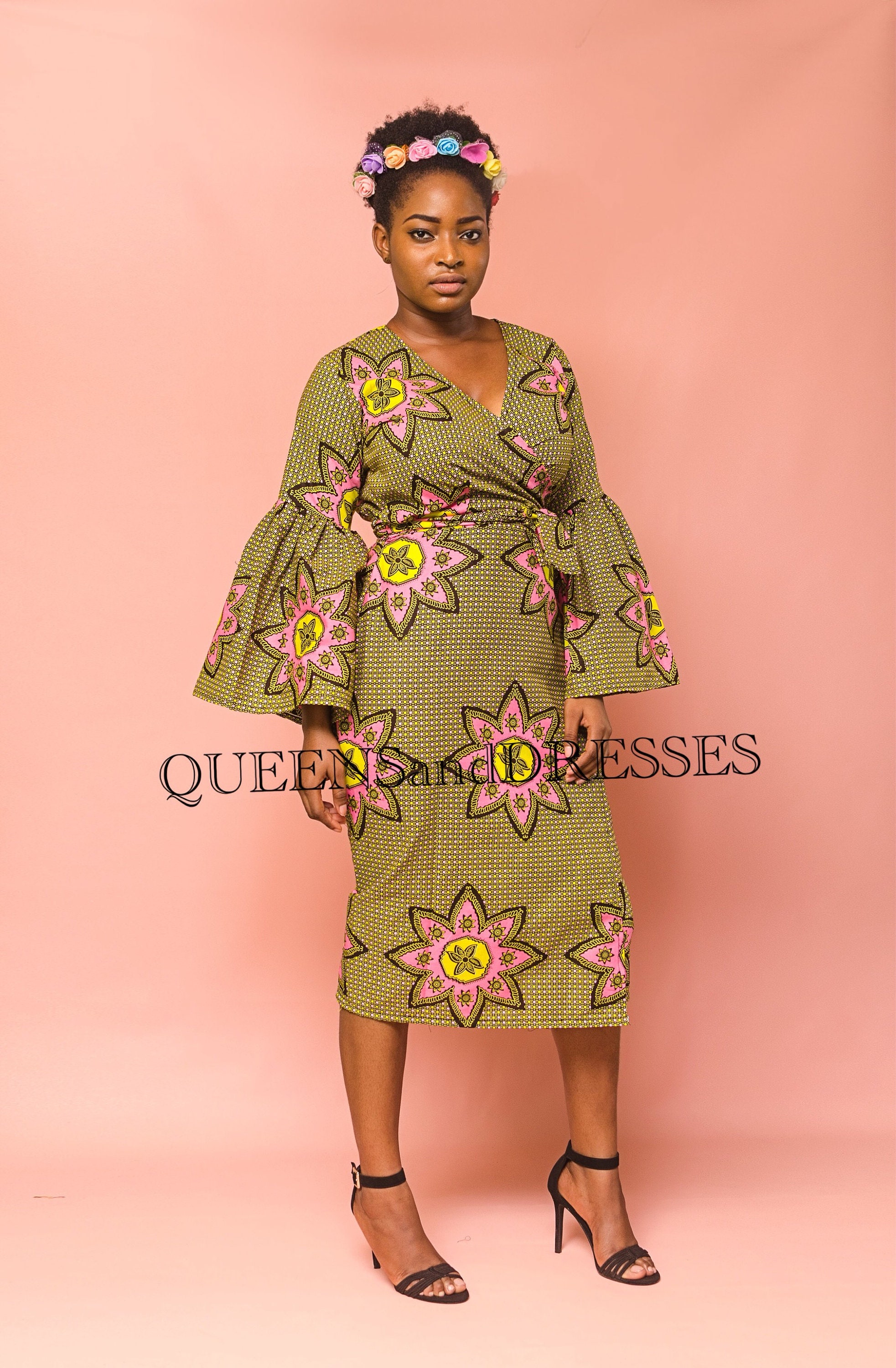 wrap dress ankara style