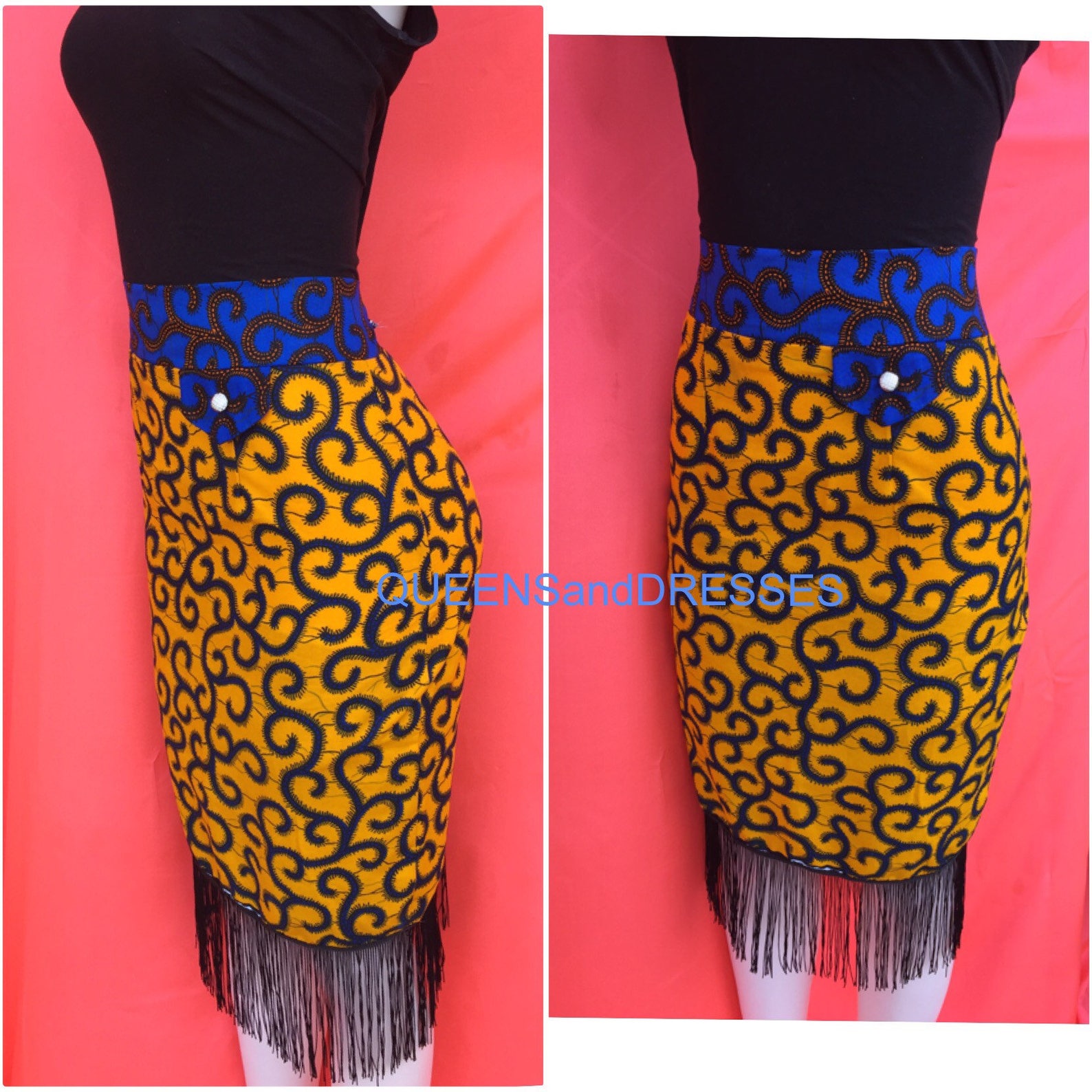 Ankara Pencil Skirt Women Clothing Formal Clothing Formal - Etsy