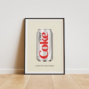 More Diet Coke Please Print | Diet Coke Print | Wall Decor