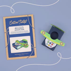 Kit de manualidades de avión con caja de cerillas / Actividad de manualidades para rellenar bolsas de fiesta