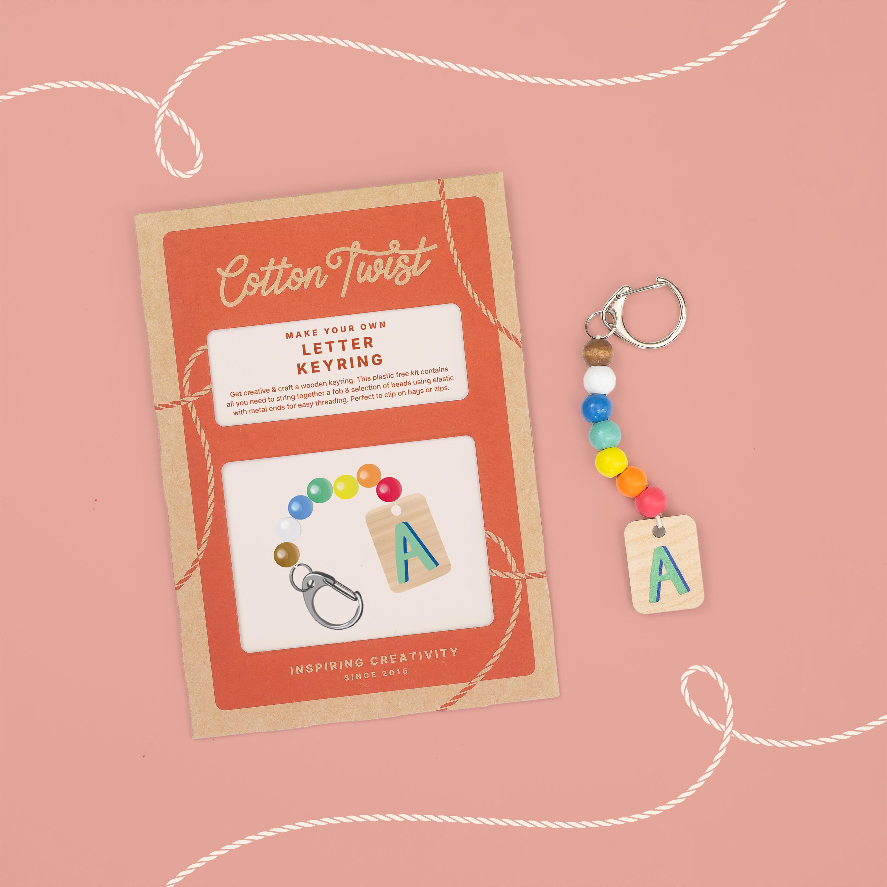 Letter Keyring Craft Kit | Party Bag Filler Craft Activity - Etsy
