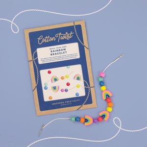 Rainbow Bracelet Craft Kit | | Party Bag Filler Craft Activity
