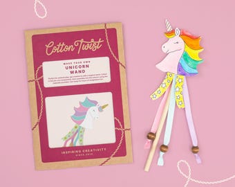 Kit de manualidades con varita de unicornio / Actividad para rellenar bolsas de fiesta