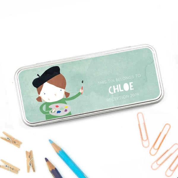 Personalised Character Pencil Tin | Personalised Pencil Case