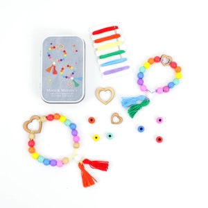 Personalised 'you and Me' Bracelet Gift Kit Bracelet Making Craft Kit ...