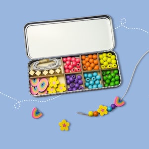 Kit di perline arcobaleno personalizzato: regalo di bigiotteria fai da te per bambini