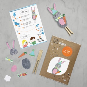 Make Your Own Bunny Peg Doll Kit | Easter Craft Kit For Kids