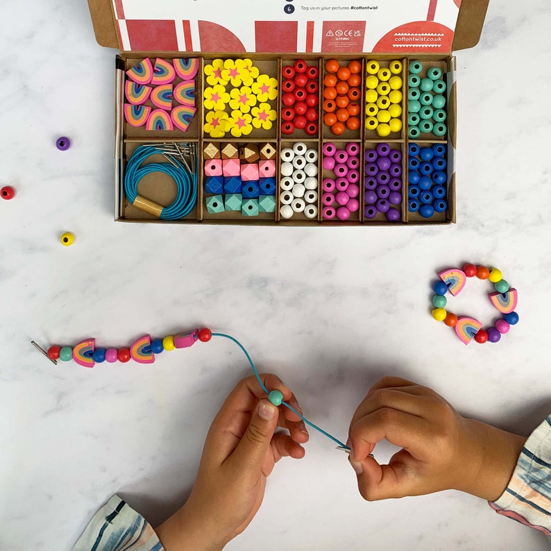 Personalised Rainbow Colours Bracelet Making Kit image 5