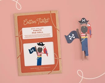 Pirate Peg Doll Craft Kit | Party Bag Filler Craft Activity