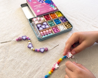 Unicorn Love Bracelet Making Kit | Jewellery Craft Activity for Kids