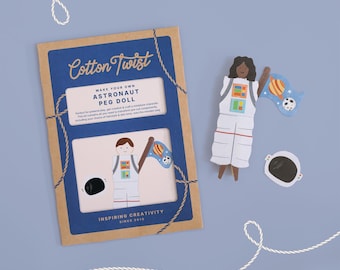 Astronaut Peg Doll Craft Kit | Space Party Favour