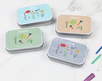 Personalised Seed Gift Tin | Personalised Gardening Gift Tin